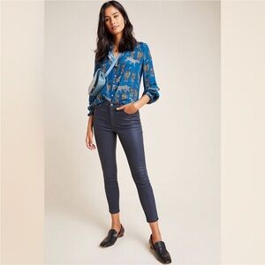 New Anthropologie Ella Moss coated skinny jeans